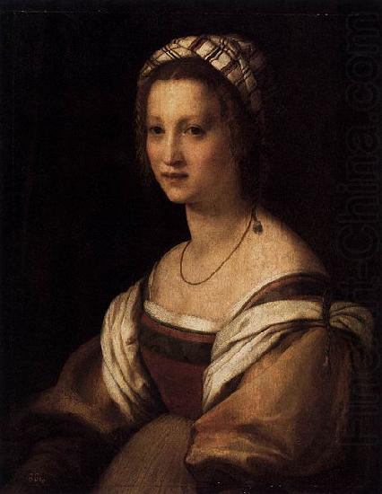 Andrea del Sarto Portrait of the Artists Wife oil painting picture